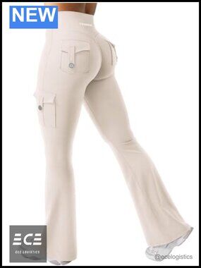Women's Flare Leggings High Rise Compression Athletic Yoga Pants